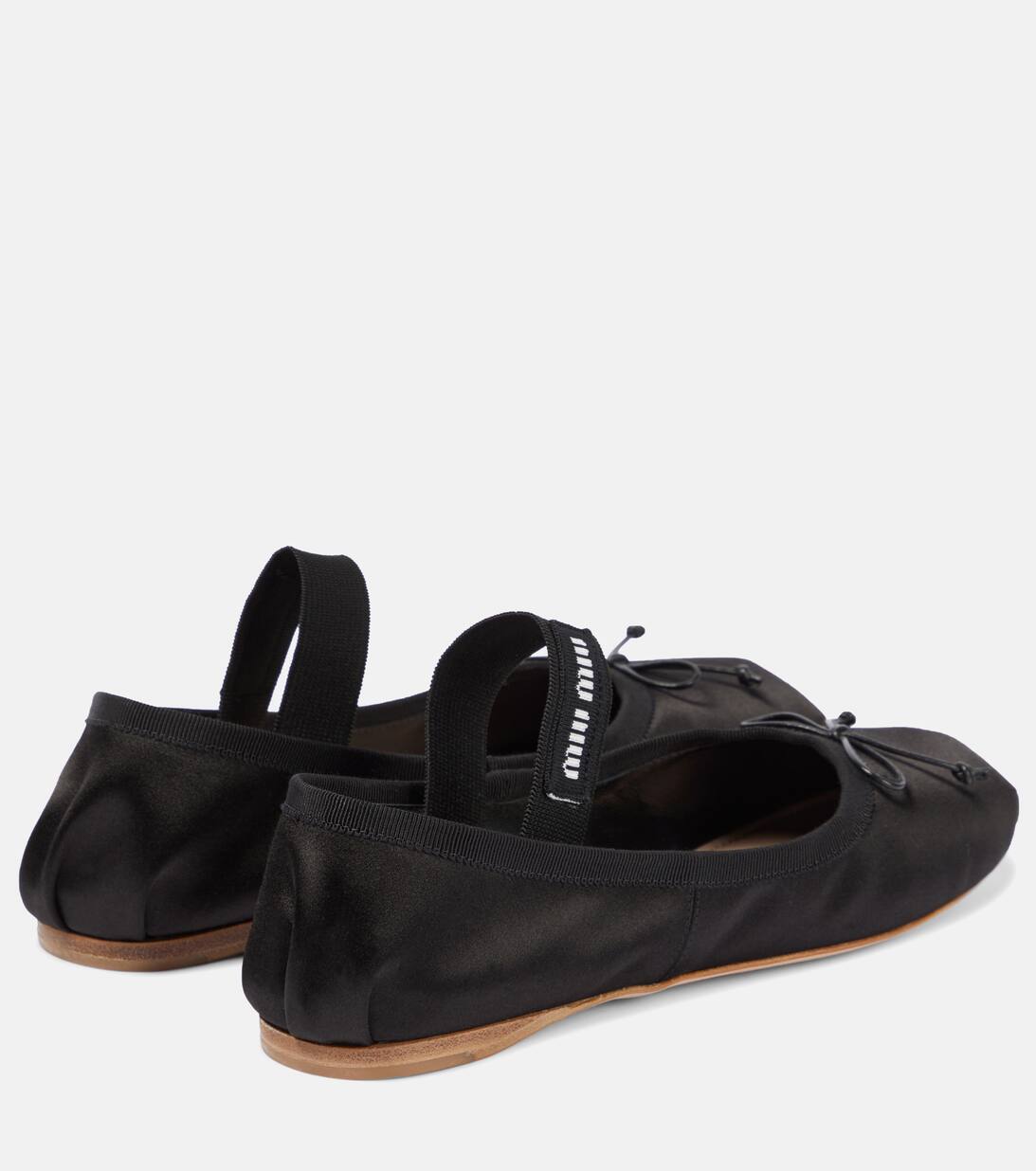 Satin ballet flats | Miu Miu