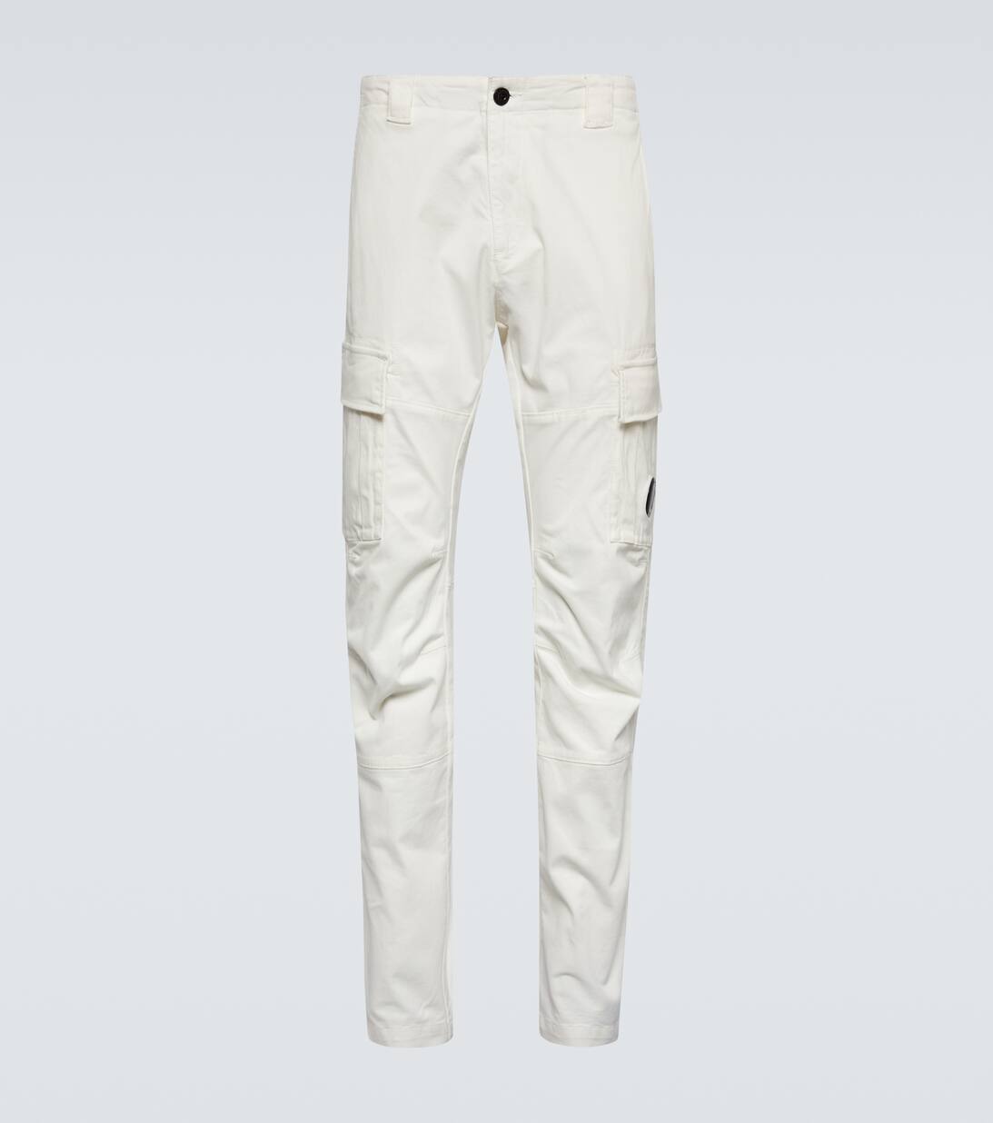 Cotton Sateen Cargo Pants in White C P Company Mytheresa