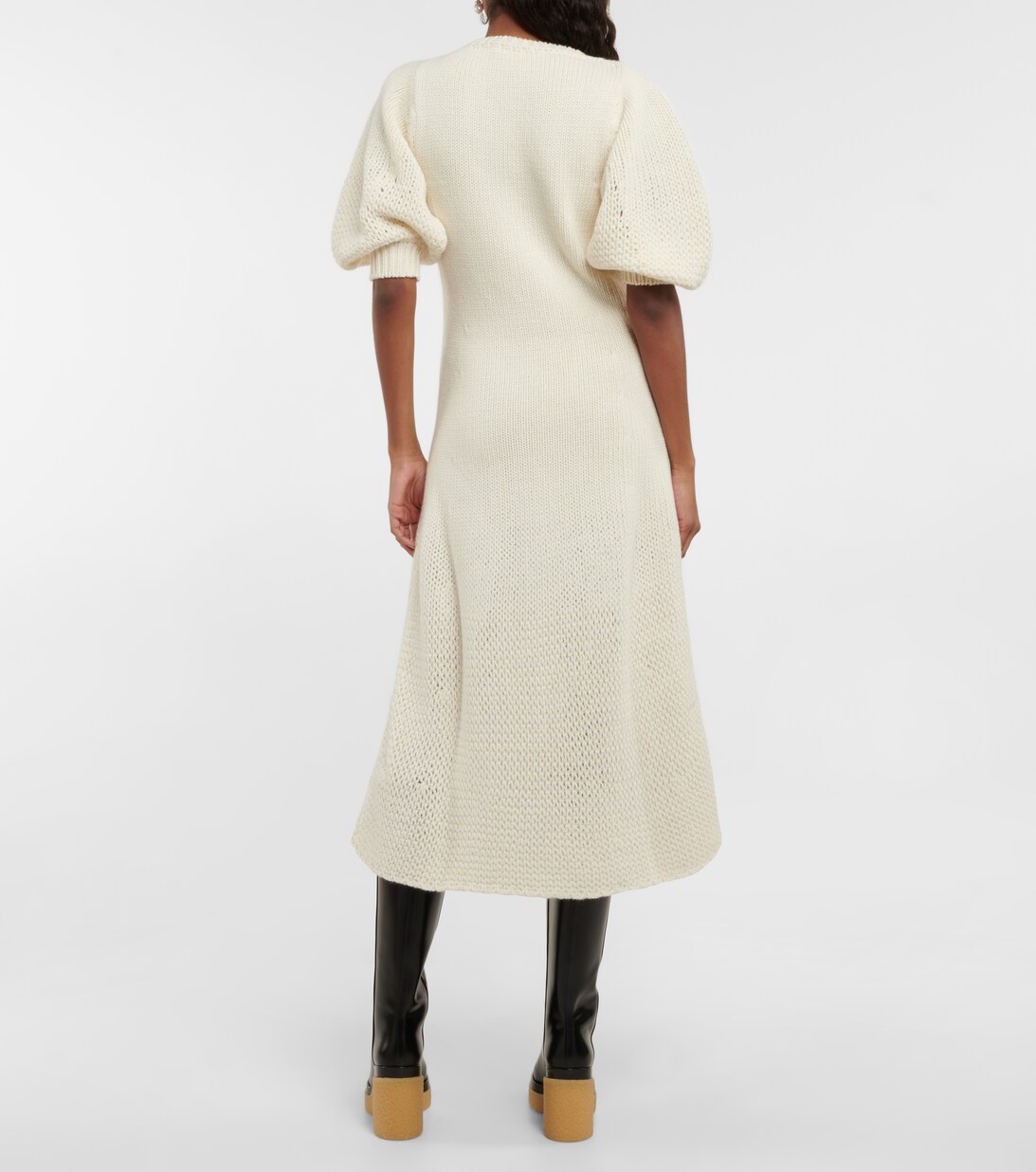CAFÉ LUSTER WOVEN MIDI DRESS