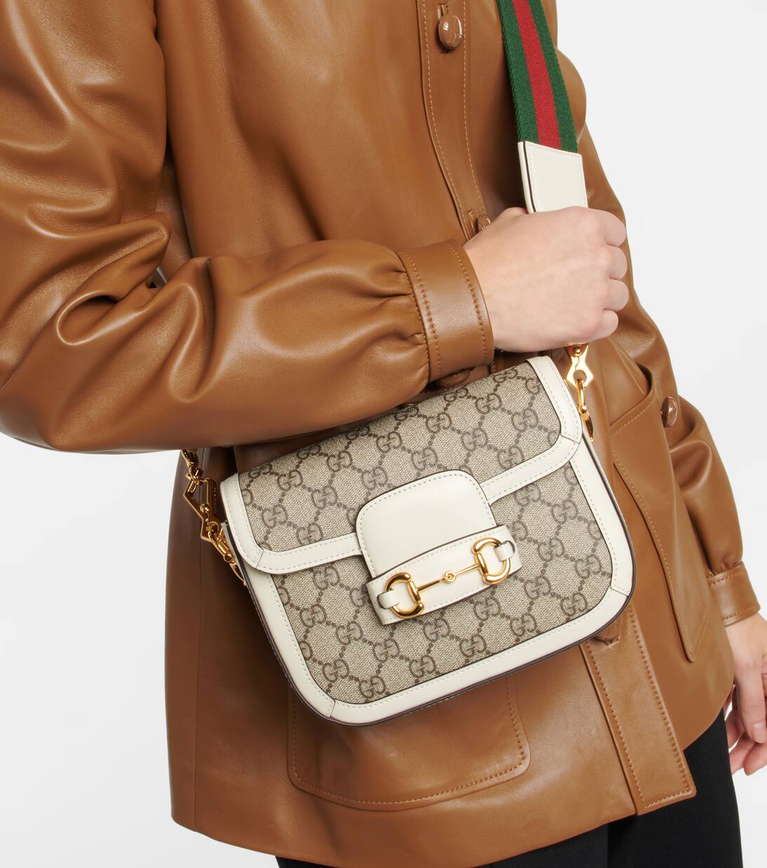 Gucci Horsebit 1955 Mini Shoulder Bag in Brown Gucci Mytheresa
