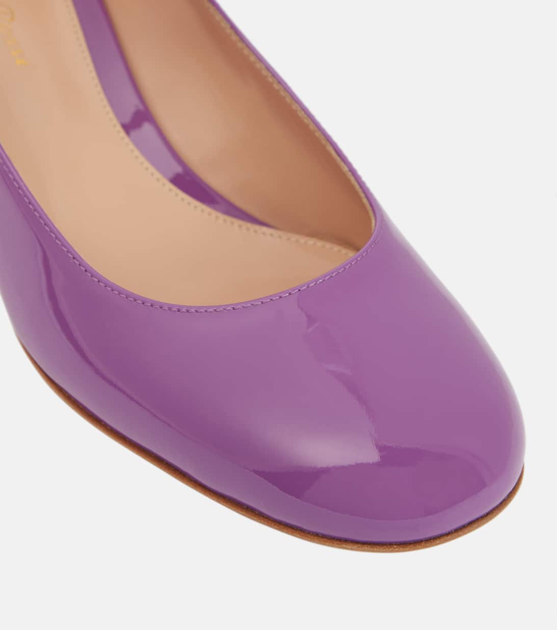 Ribbon Patent Leather Mary Jane Pumps in Purple Gianvito Rossi Mytheresa