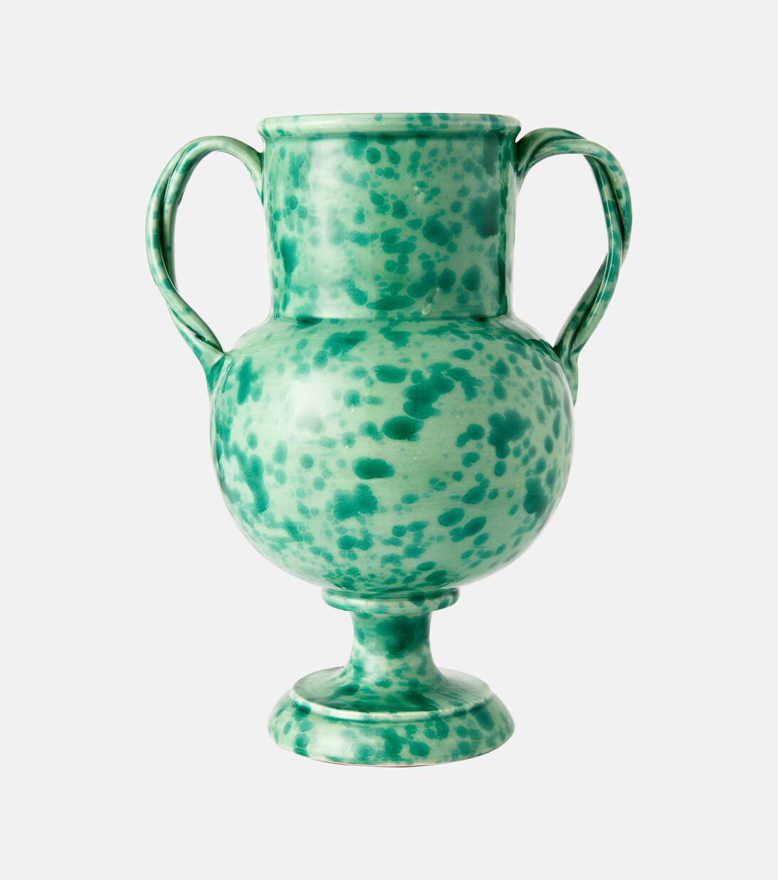Amphora Glazed Vase in Green Cabana Mytheresa