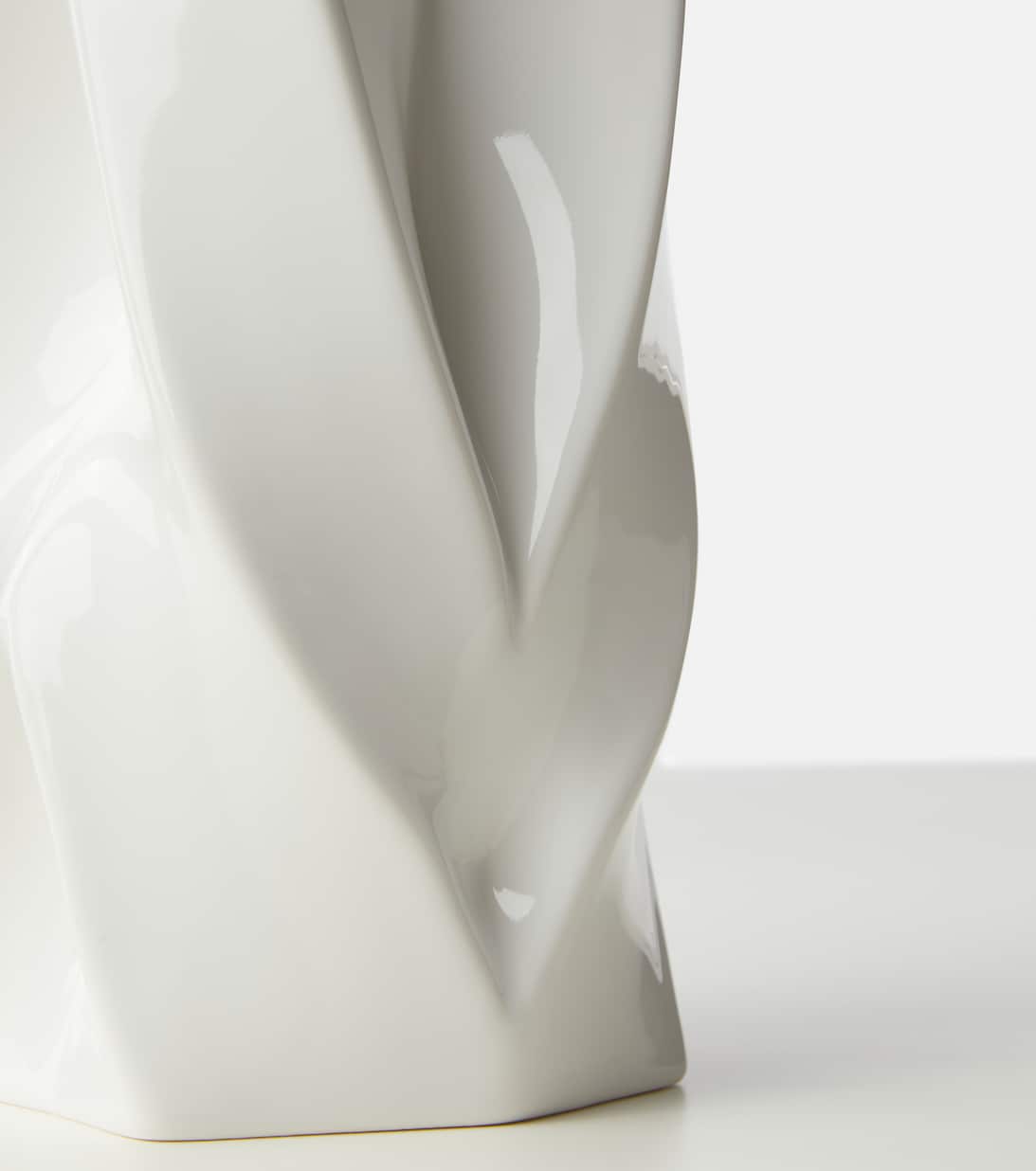 Braid Tall Vase in White Zaha Hadid Design Mytheresa