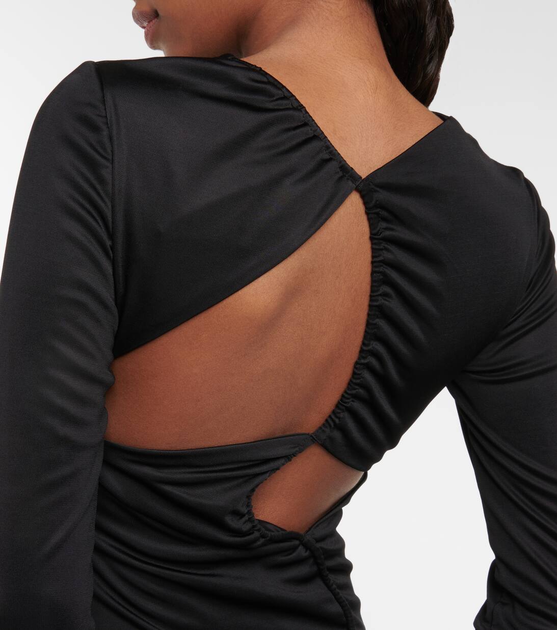 Vertebrae Cutout Maxi Dress in Black Galvan Mytheresa