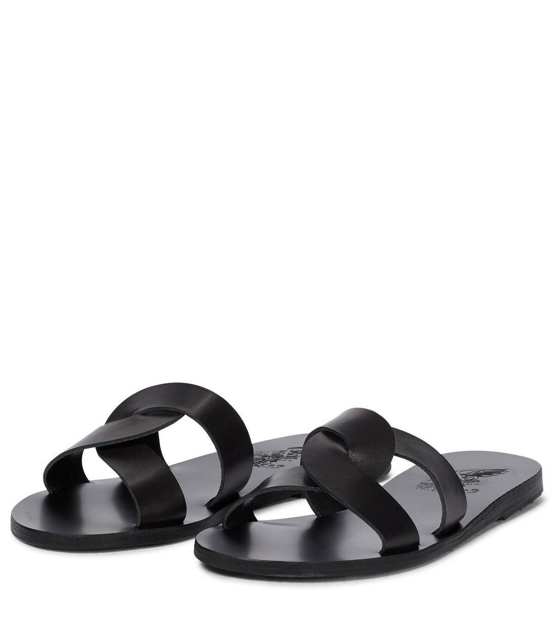 Desmos Leather Sandals in Black - Ancient Greek Sandals | Mytheresa