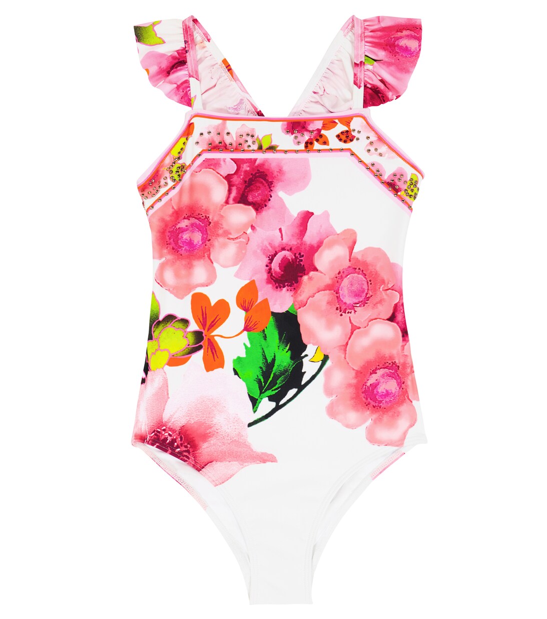 Floral Embellished Swimsuit in Multicoloured - Camilla Kids | Mytheresa