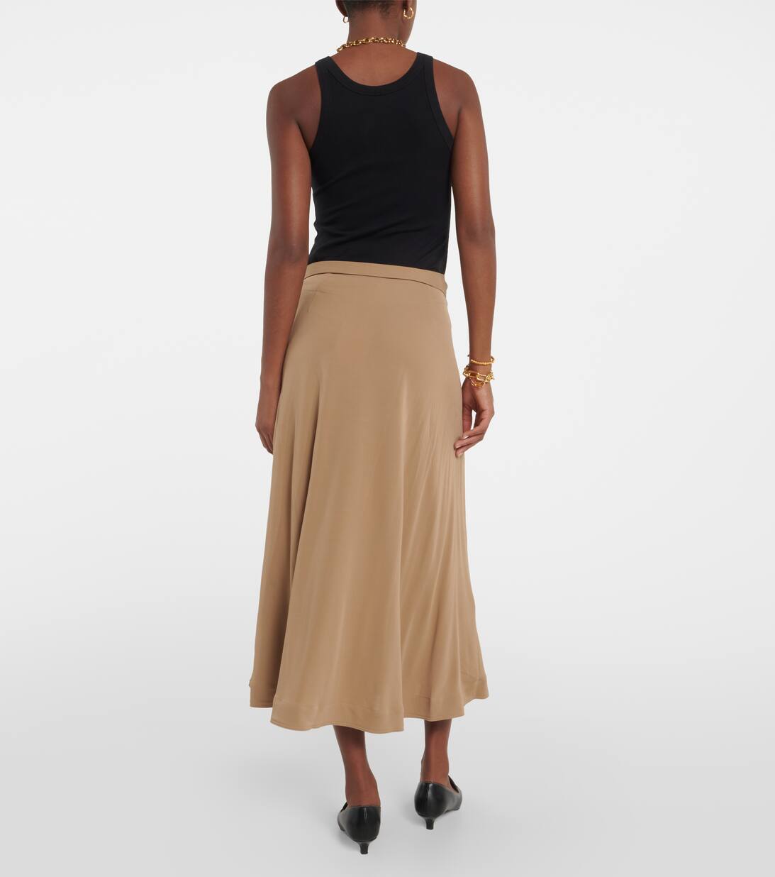 Jersey Wrap Skirt in Beige Toteme Mytheresa