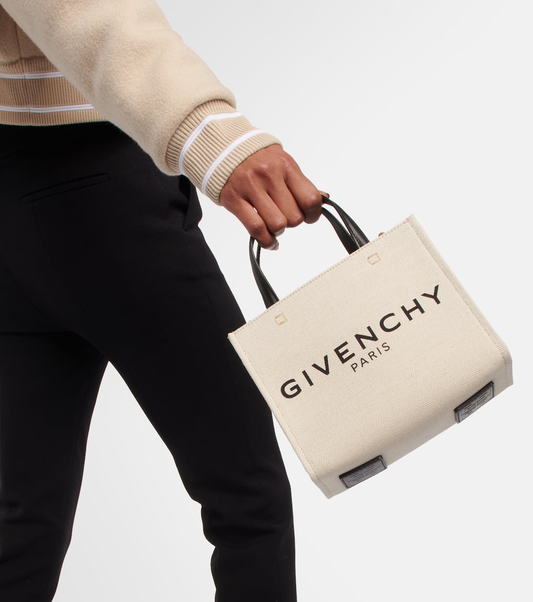 G Tote Mini Canvas Shopper in Beige Givenchy Mytheresa