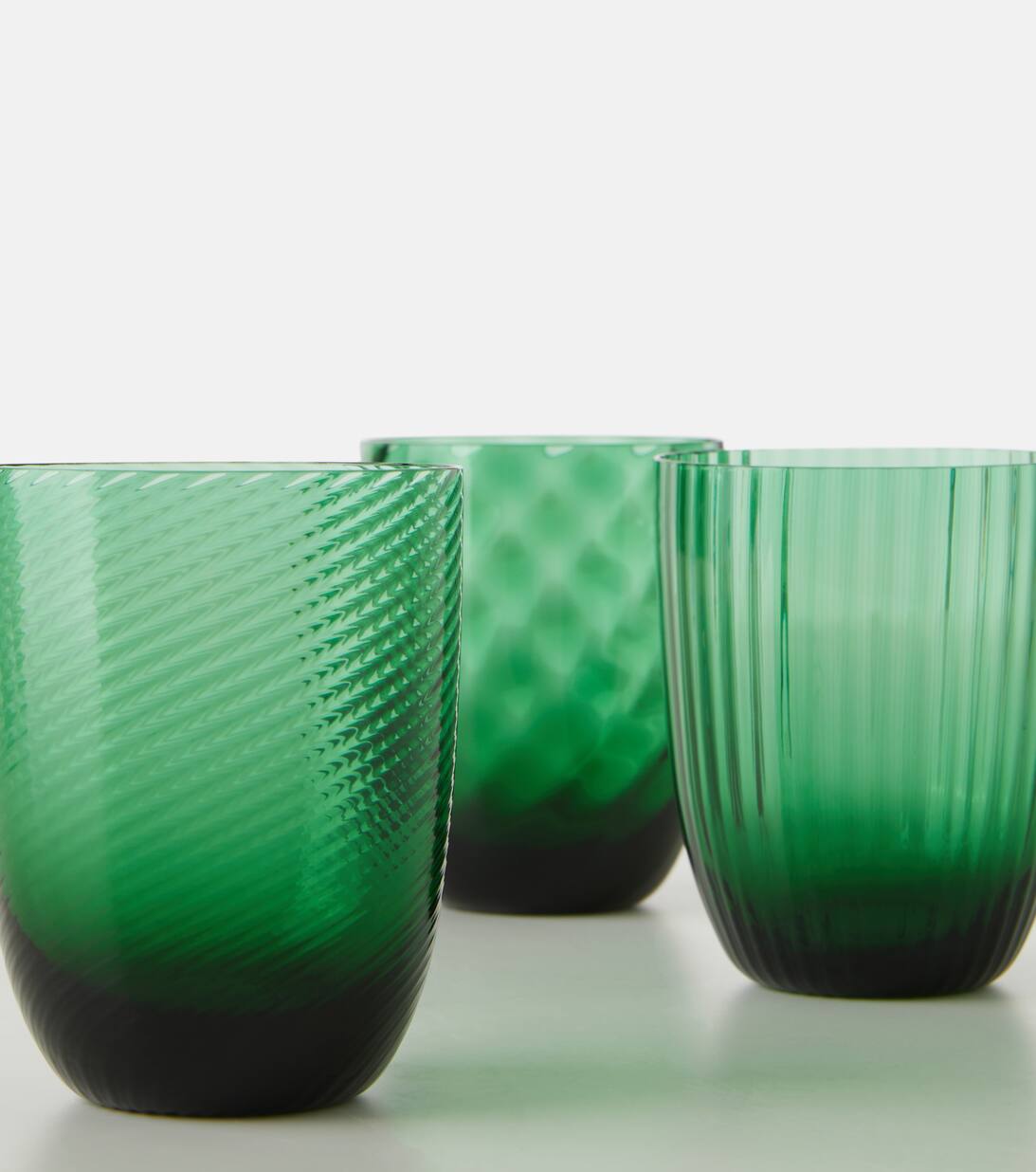 Idra Set Of 6 Water Glasses in Green Nason Moretti Mytheresa