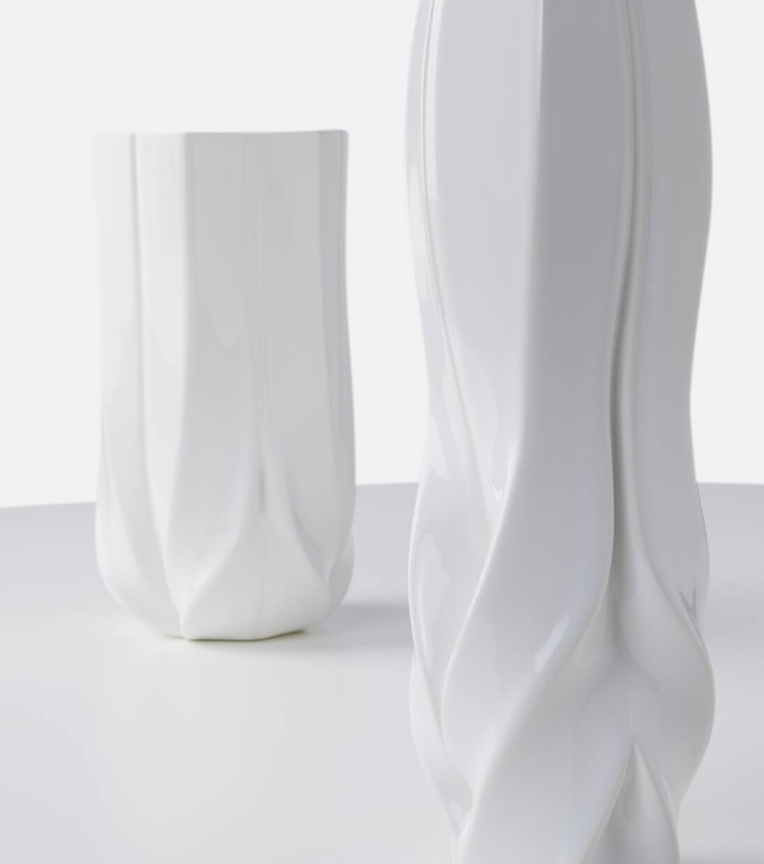 Kleine Vase Braid in Weiss Zaha Hadid Design Mytheresa