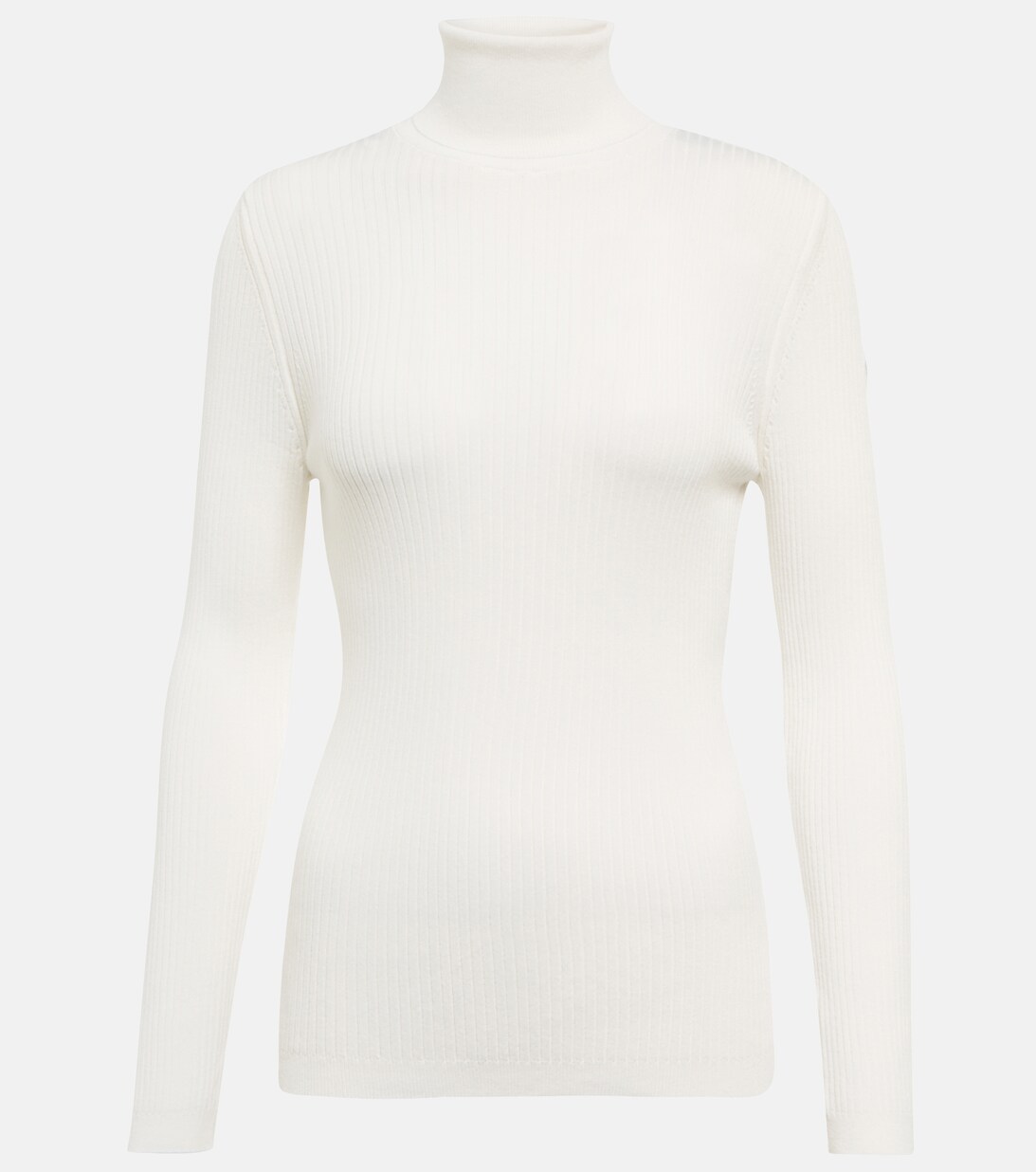 Ancelle Ribbed Knit Turtleneck Sweater in White - Fusalp | Mytheresa