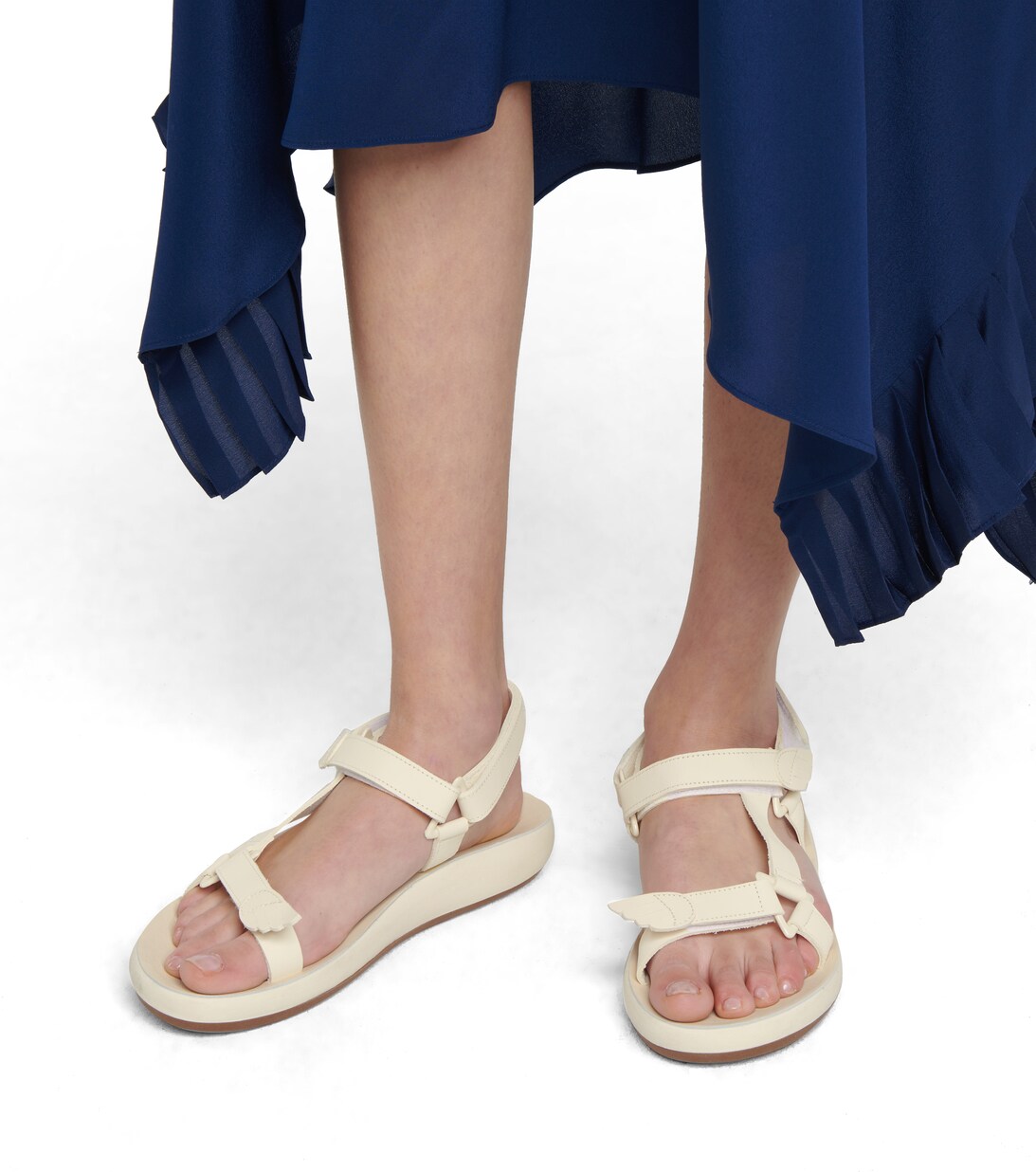 Poria Leather Trekking Sandals in White - Ancient Greek Sandals | Mytheresa