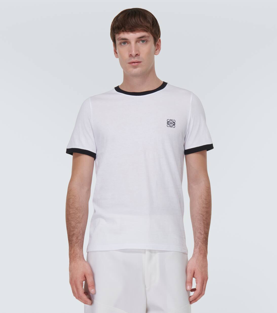 Anagram Cotton Jersey T Shirt in White Loewe Mytheresa