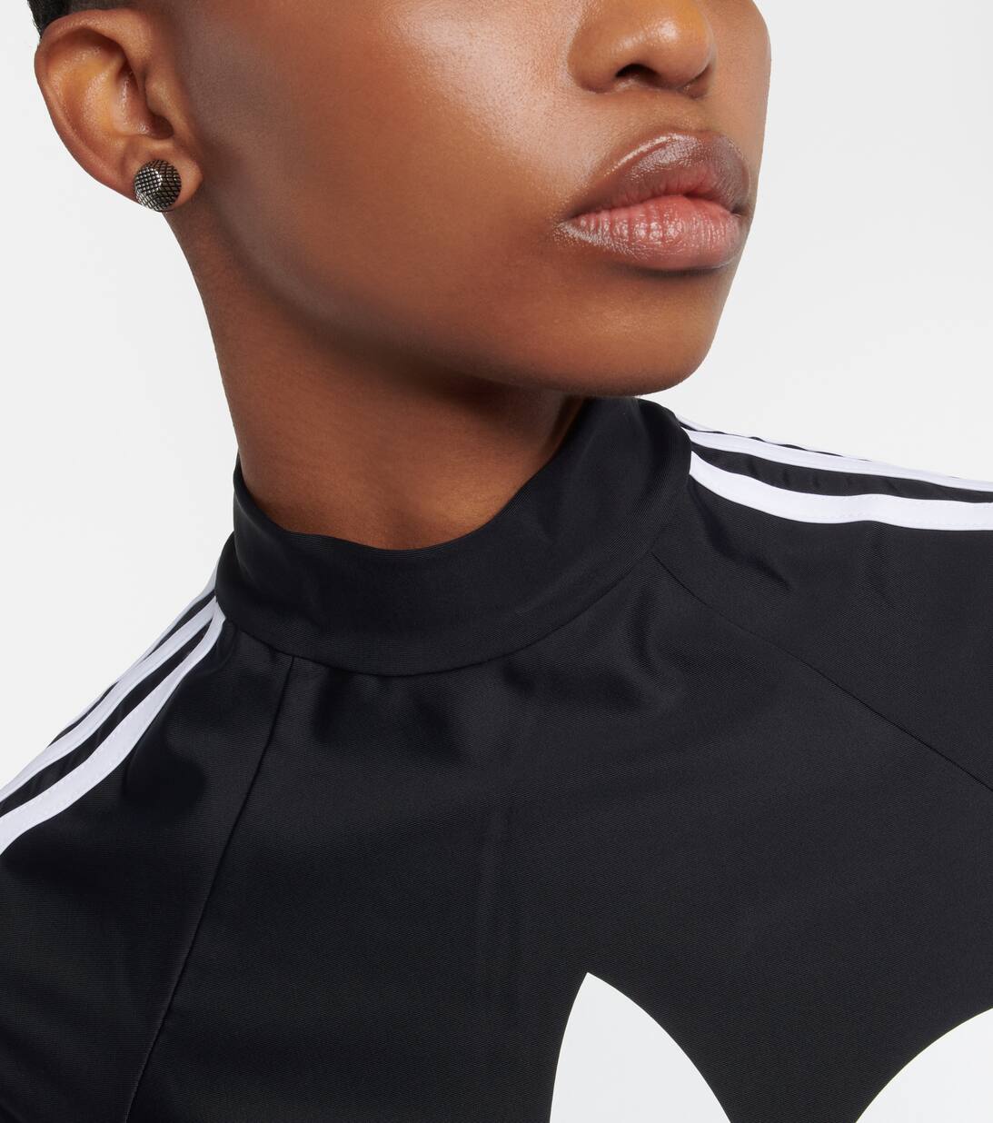 Cagole Stud Earrings in Silver Balenciaga Mytheresa