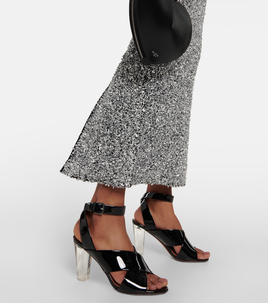 Alisia Leather Floral Sandals