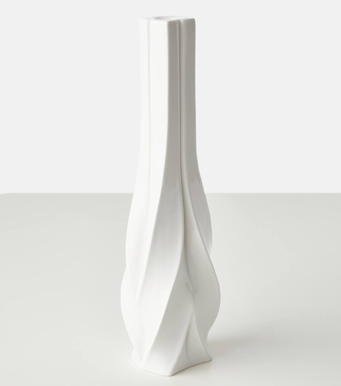 Braid Tall Candle Holder in White Zaha Hadid Design Mytheresa