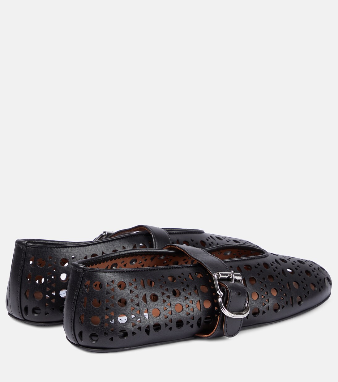 ballet flat in vienne turquoise blue lambskin