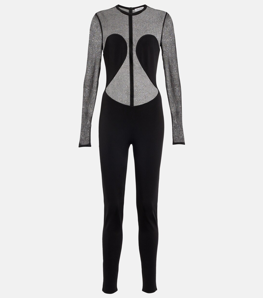 Semi-sheer bodysuit
