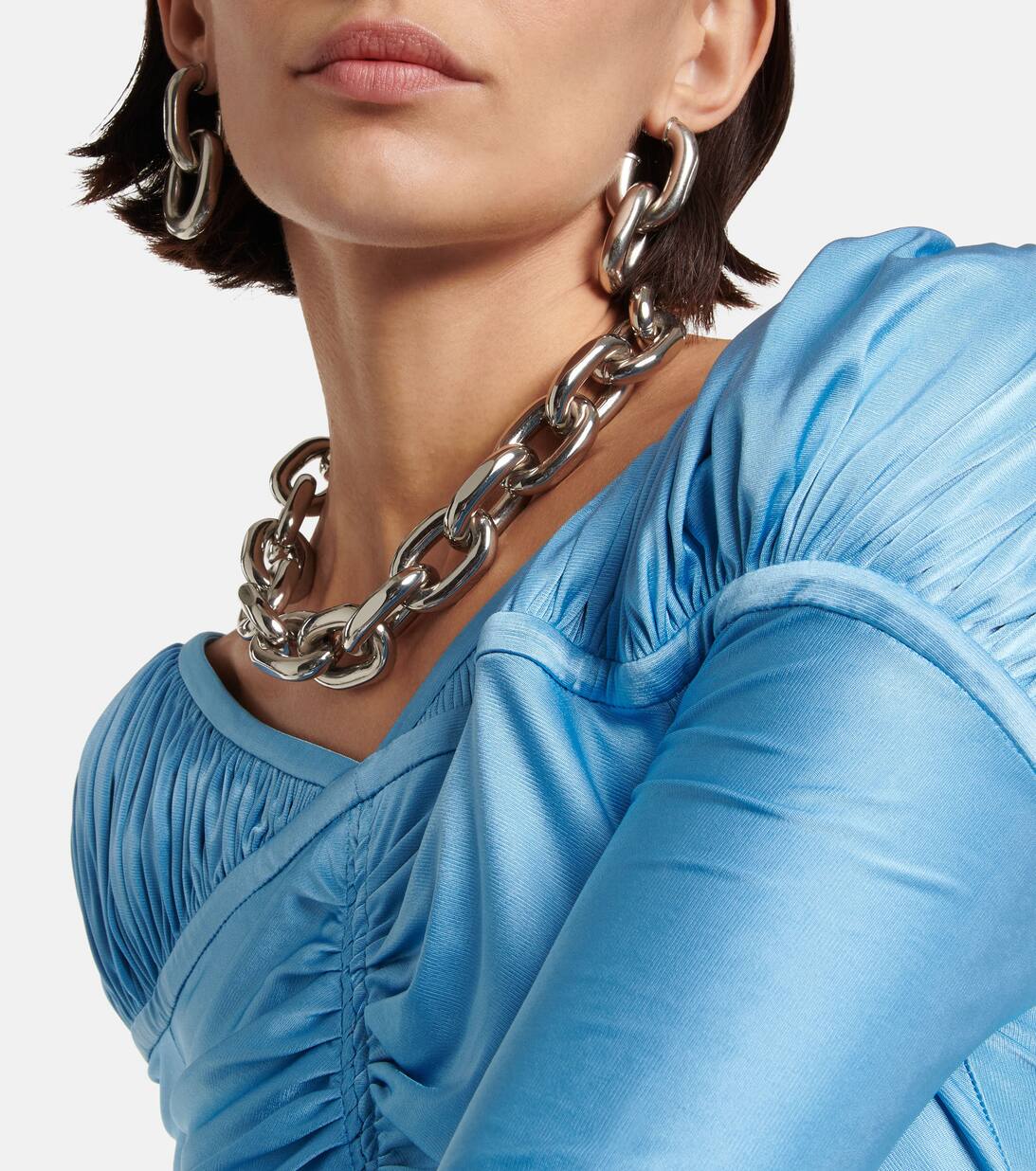 Chain Choker in Silver Paco Rabanne Mytheresa