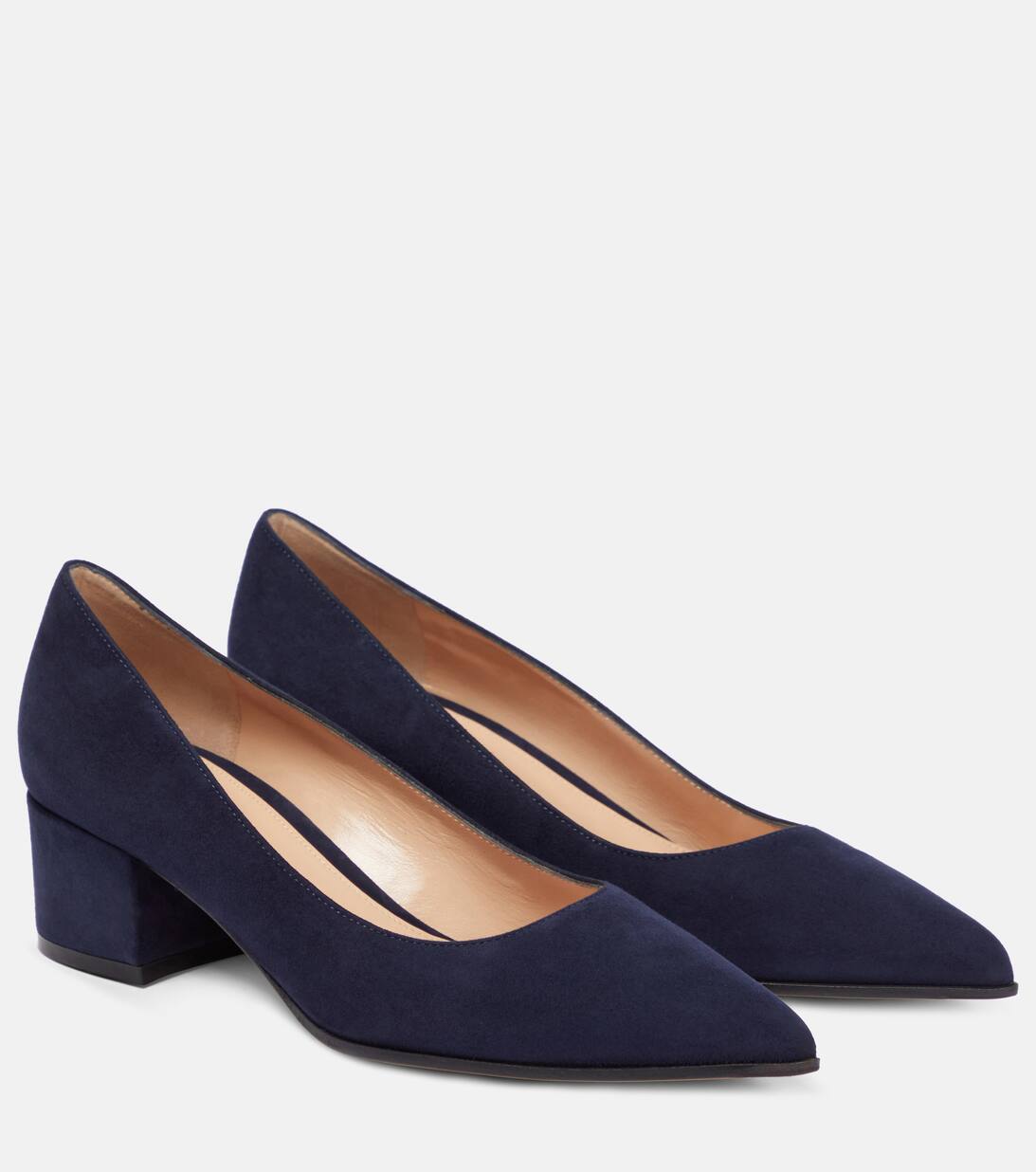 Suede Pumps in Blue Gianvito Rossi Mytheresa