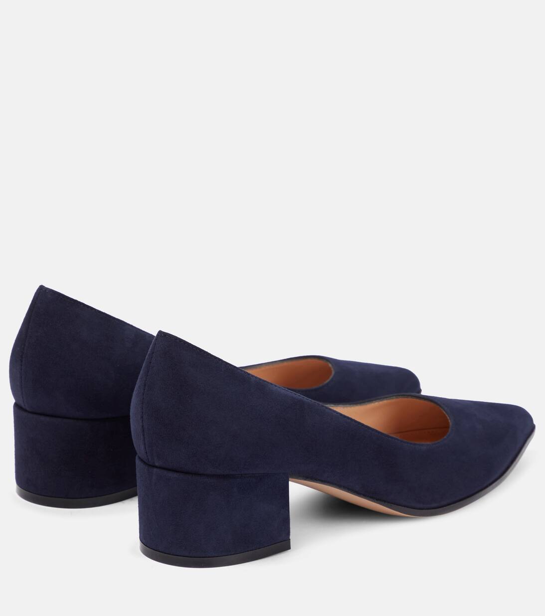 Suede Pumps in Blue Gianvito Rossi Mytheresa