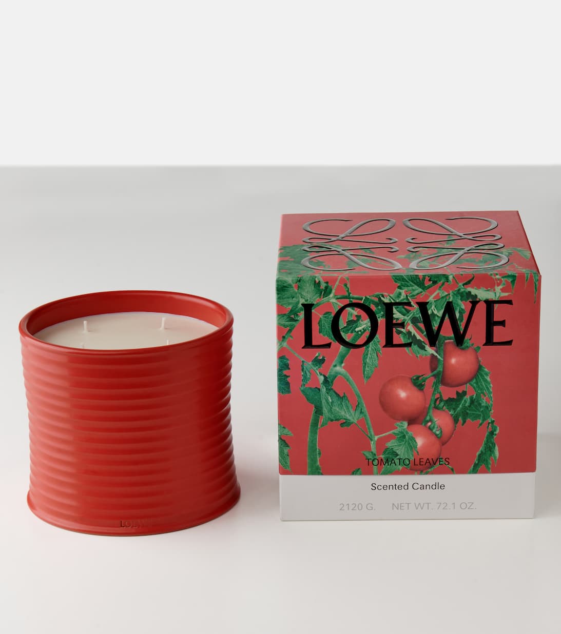 Tomato Leaves Large Scented Candle in Red Loewe Home Scents Mytheresa