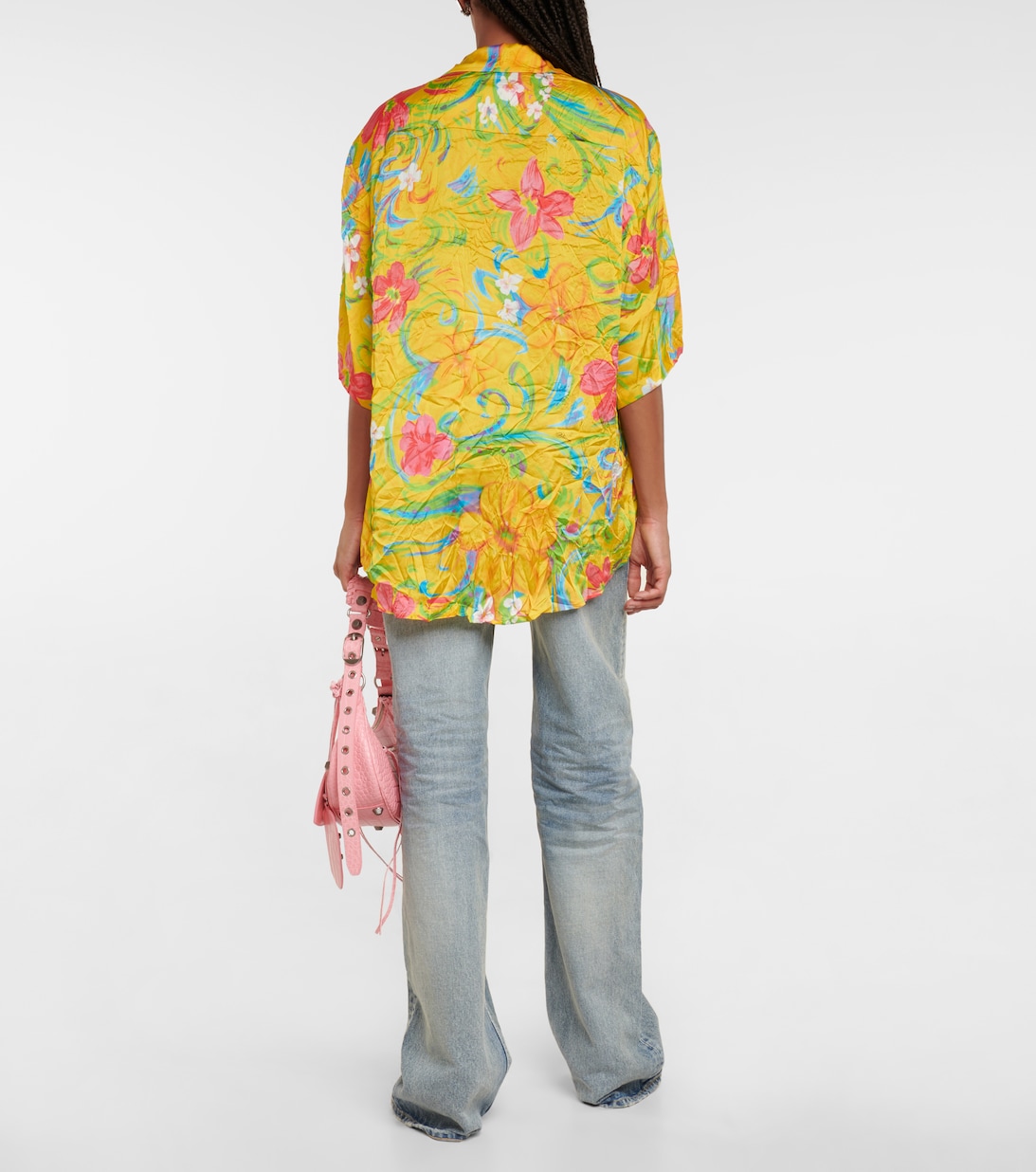 balenciaga floral shirt