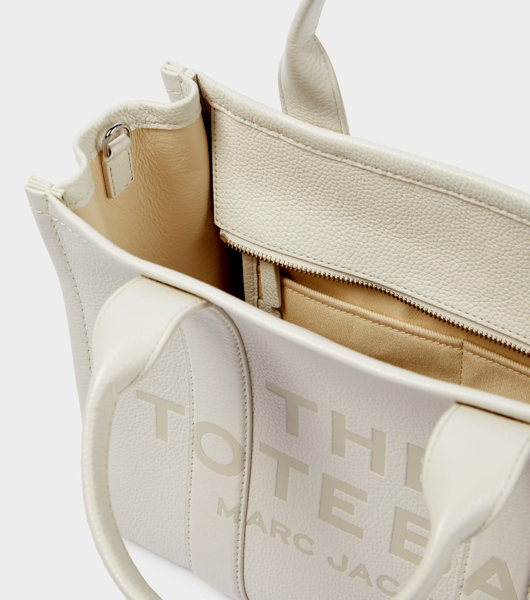 The Medium Leather Tote Bag in White Marc Jacobs Mytheresa