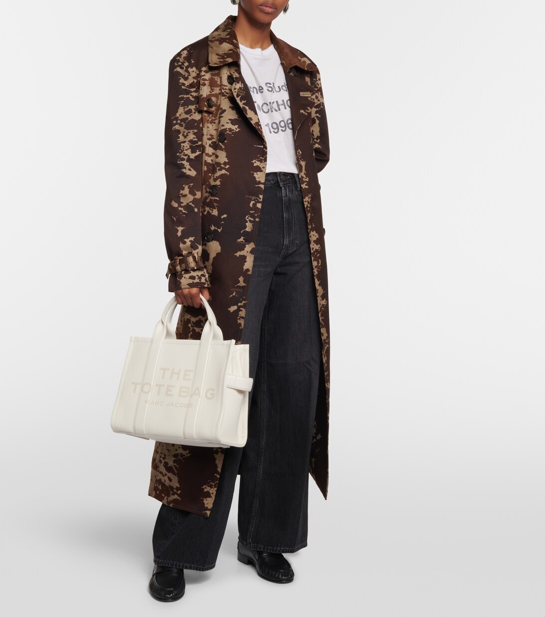 The Medium Leather Tote Bag in White Marc Jacobs Mytheresa