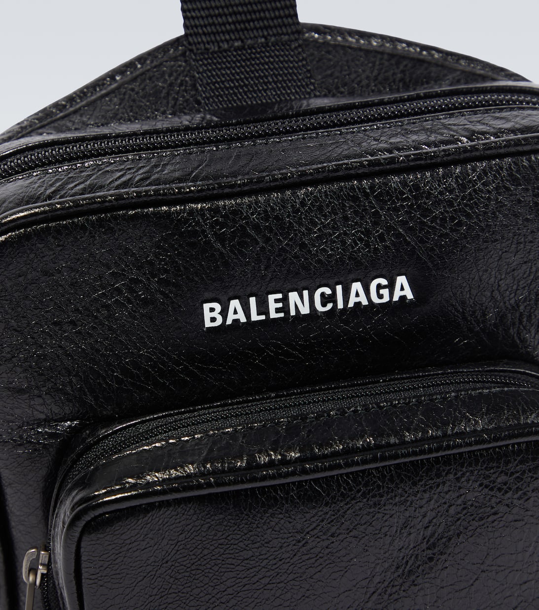 Explorer Logo Crossbody Bag in Black Balenciaga Mytheresa