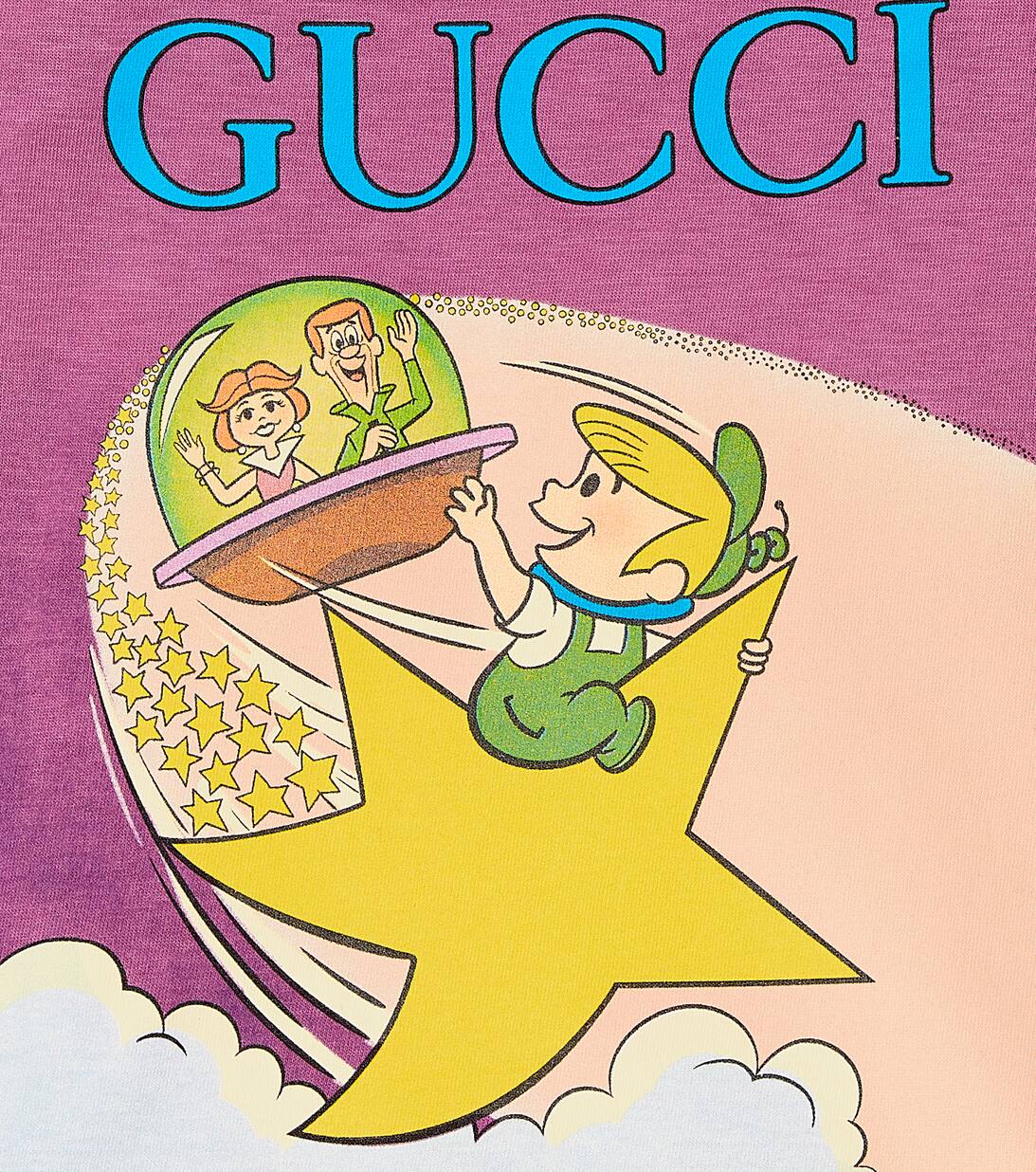 X The Jetsons Baby Cotton T Shirt in Purple Gucci Kids Mytheresa