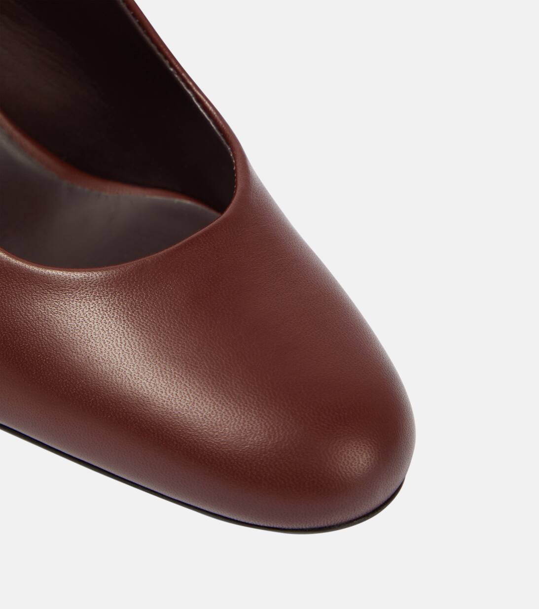 Damiersli Leather Slingback Pumps in Brown Max Mara Mytheresa