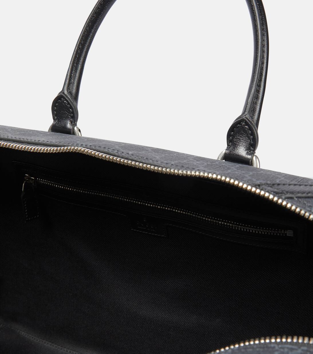 Interlocking G Canvas Duffel Bag in Grey Gucci Mytheresa