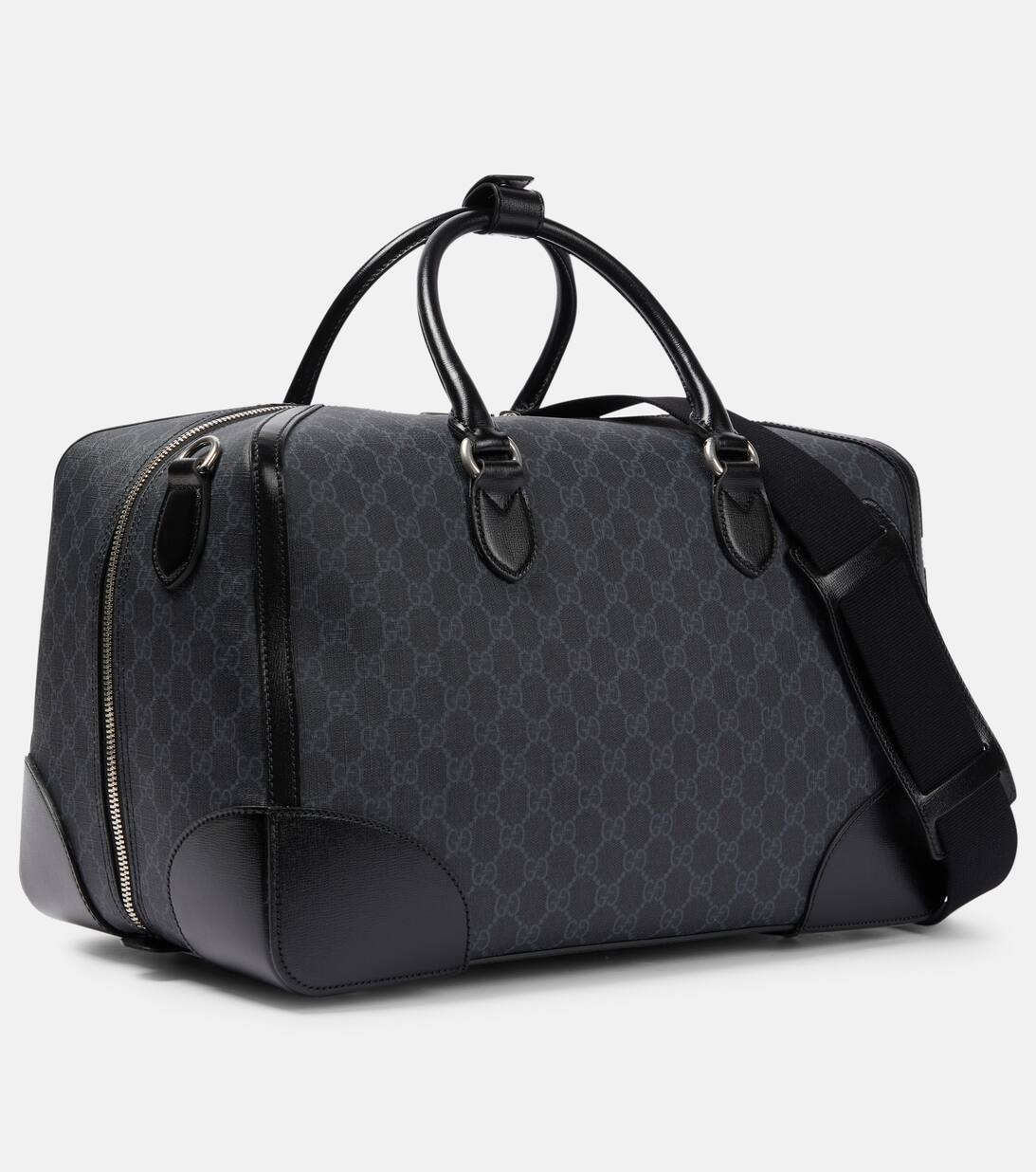 Interlocking G Canvas Duffel Bag in Grey Gucci Mytheresa
