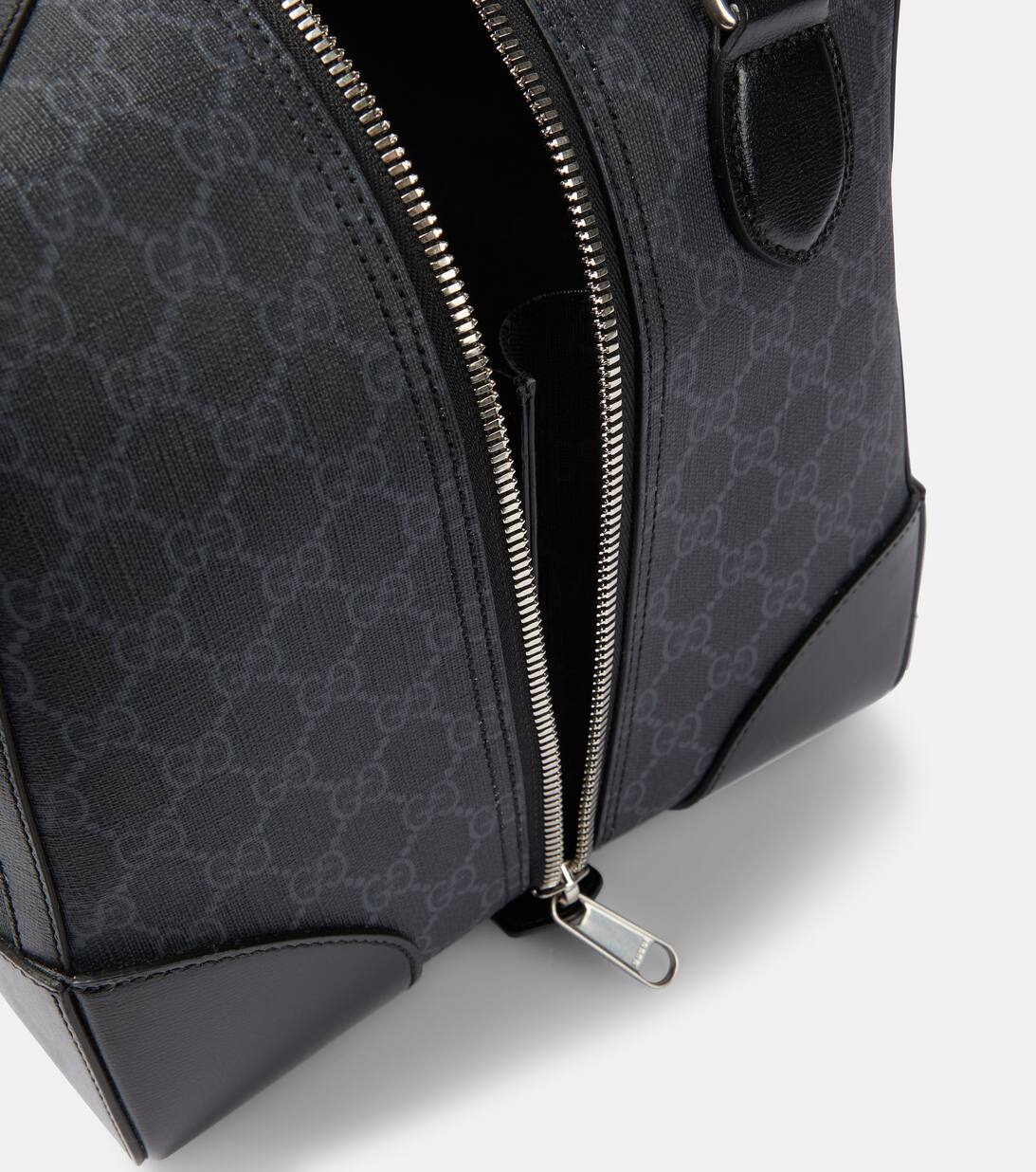 Interlocking G Canvas Duffel Bag in Grey Gucci Mytheresa