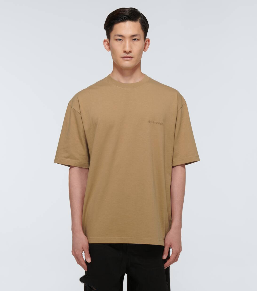 balenciaga beige t shirt