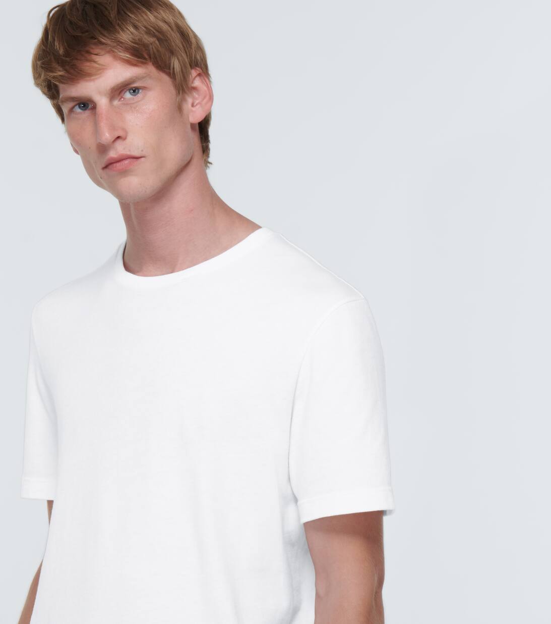 Luke Cotton Jersey T Shirt in White The Row Mytheresa