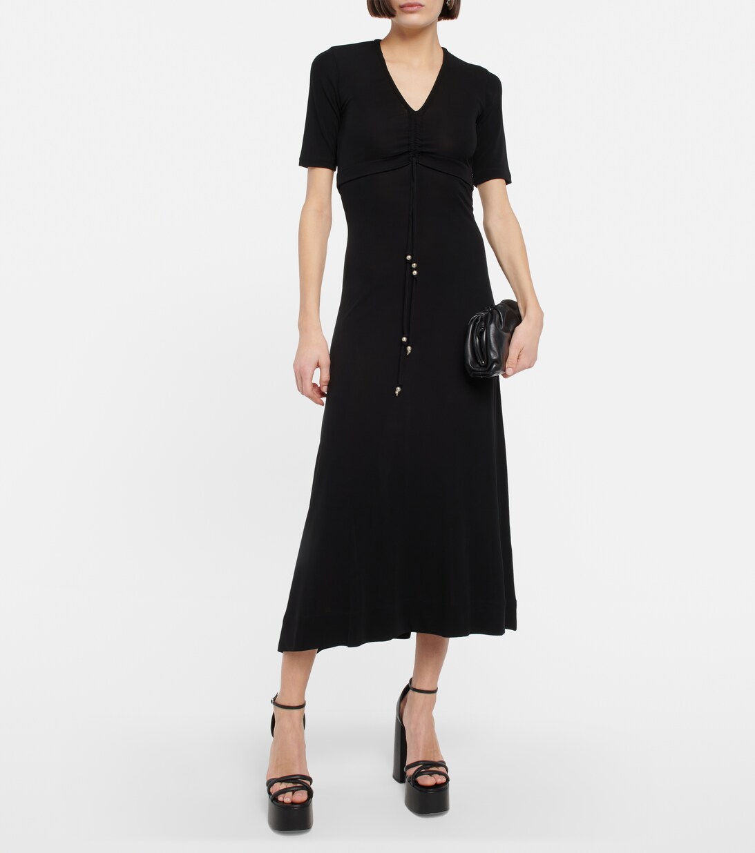 NWT ALTUZARRA Panya ruched jersey maxi dress - size 14 (FR 46) main image 0
