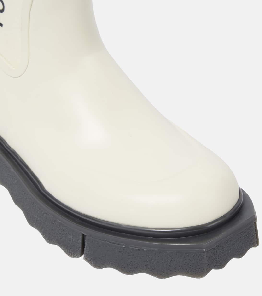 Rubber Rain Boots in White Off White Mytheresa