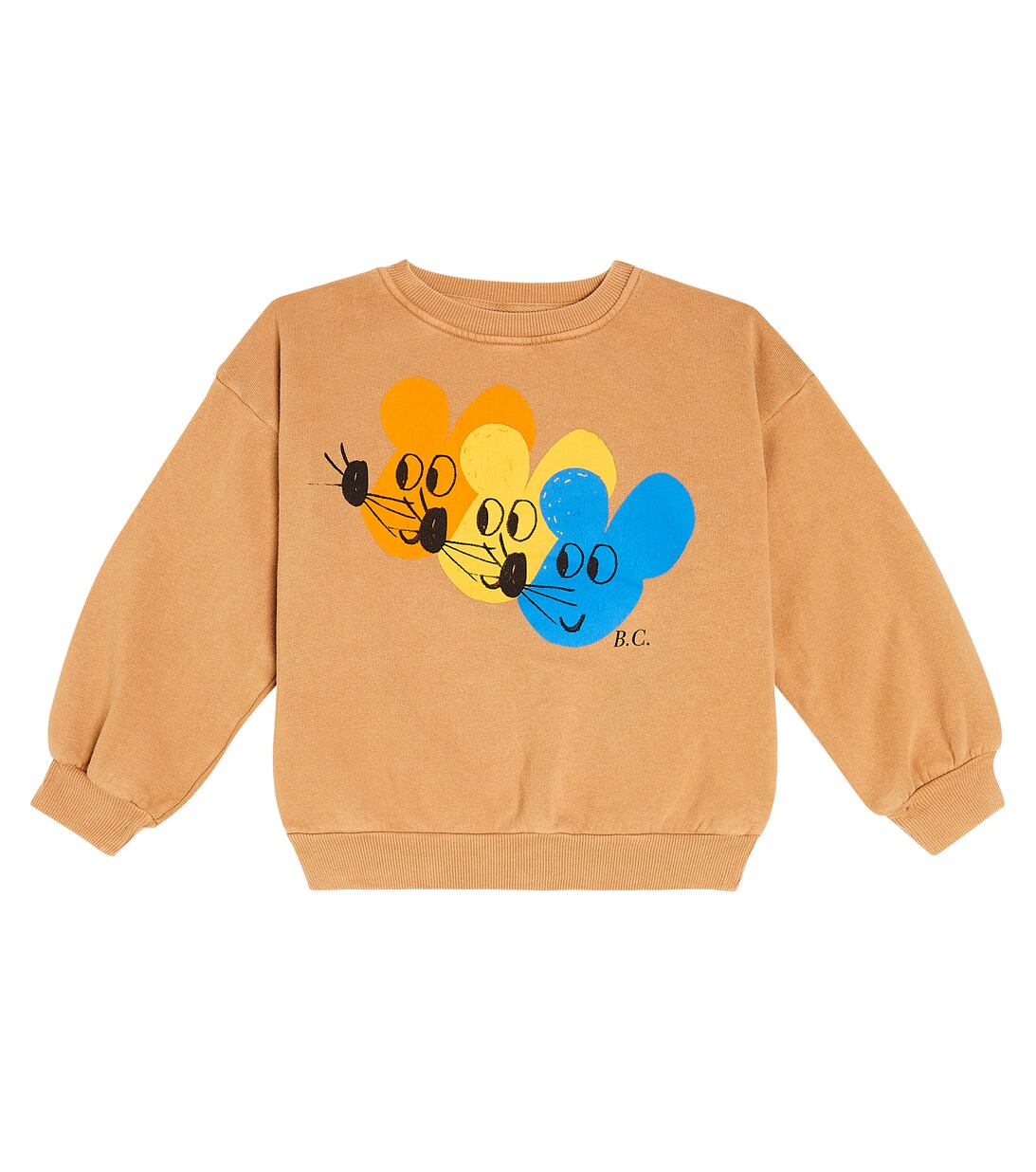 Printed Cotton Sweatshirt in Brown - Bobo Choses | Mytheresa