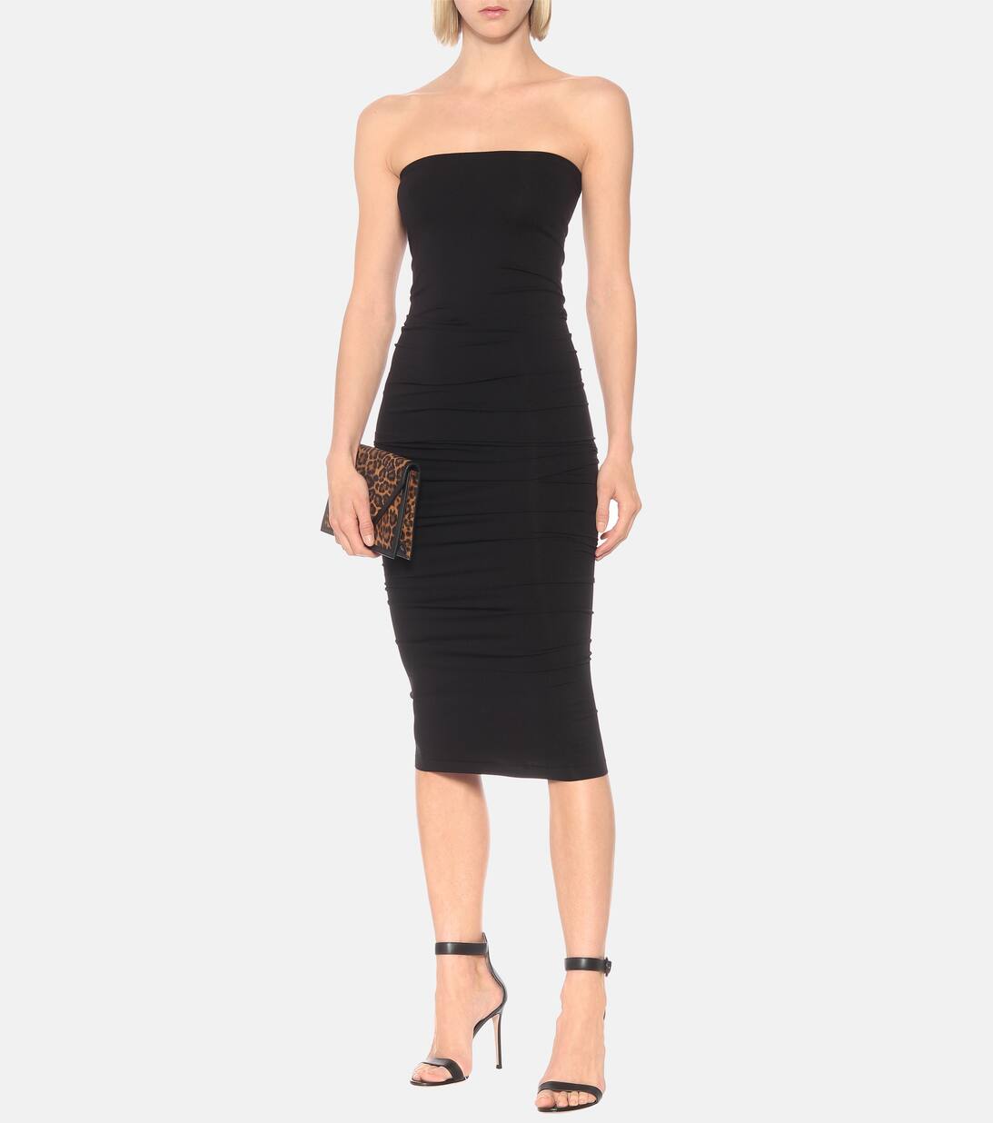 Fatal Stretch Slip Dress in Black Wolford Mytheresa