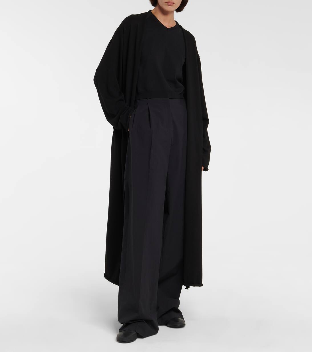 Tech Leather Loafers in Black The Row Mytheresa