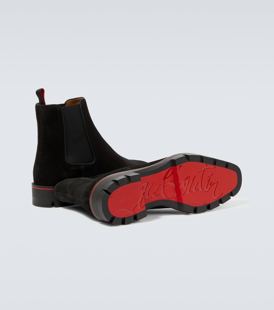 Alpinosol Suede Chelsea Boots in Black Christian Louboutin Mytheresa