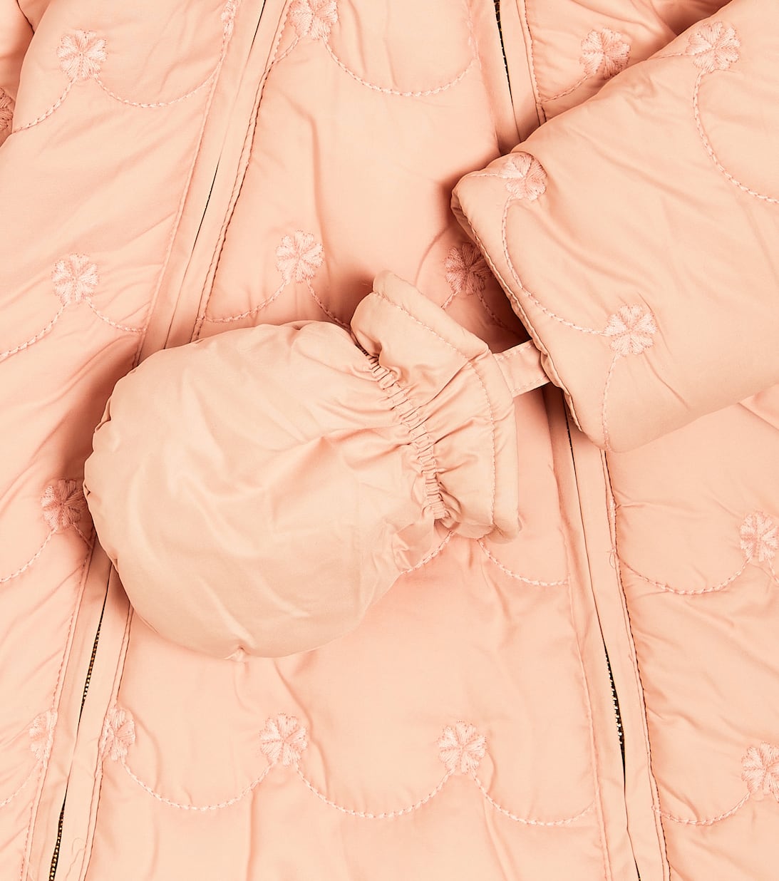 Baby Embroidered Snowsuit in Pink Chloe Kids Mytheresa