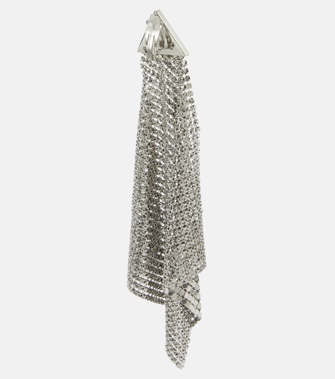 XL Mesh Drop Earrings in Silver Paco Rabanne Mytheresa
