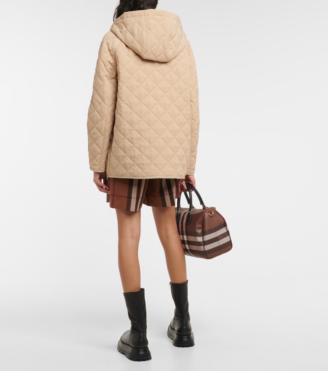 Quilted Coat in Beige - Burberry | Mytheresa