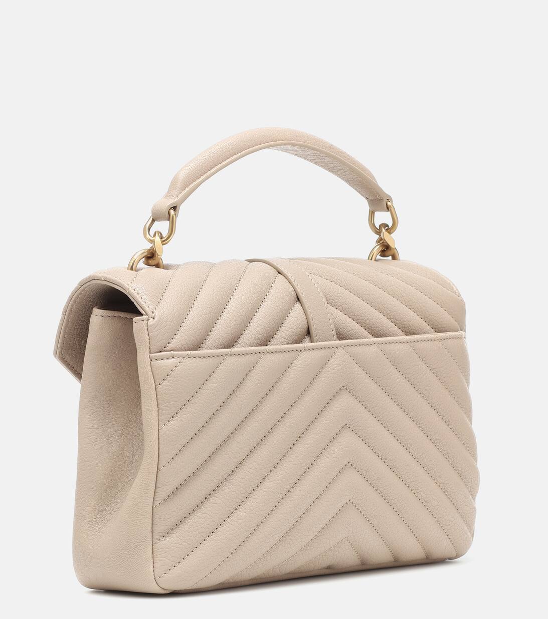 College Medium Shoulder Bag in Beige Saint Laurent Mytheresa