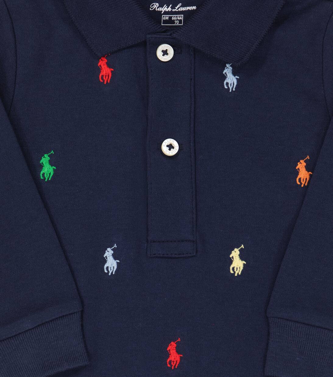 Baby Cotton Onesie in Blue Polo Ralph Lauren Kids Mytheresa