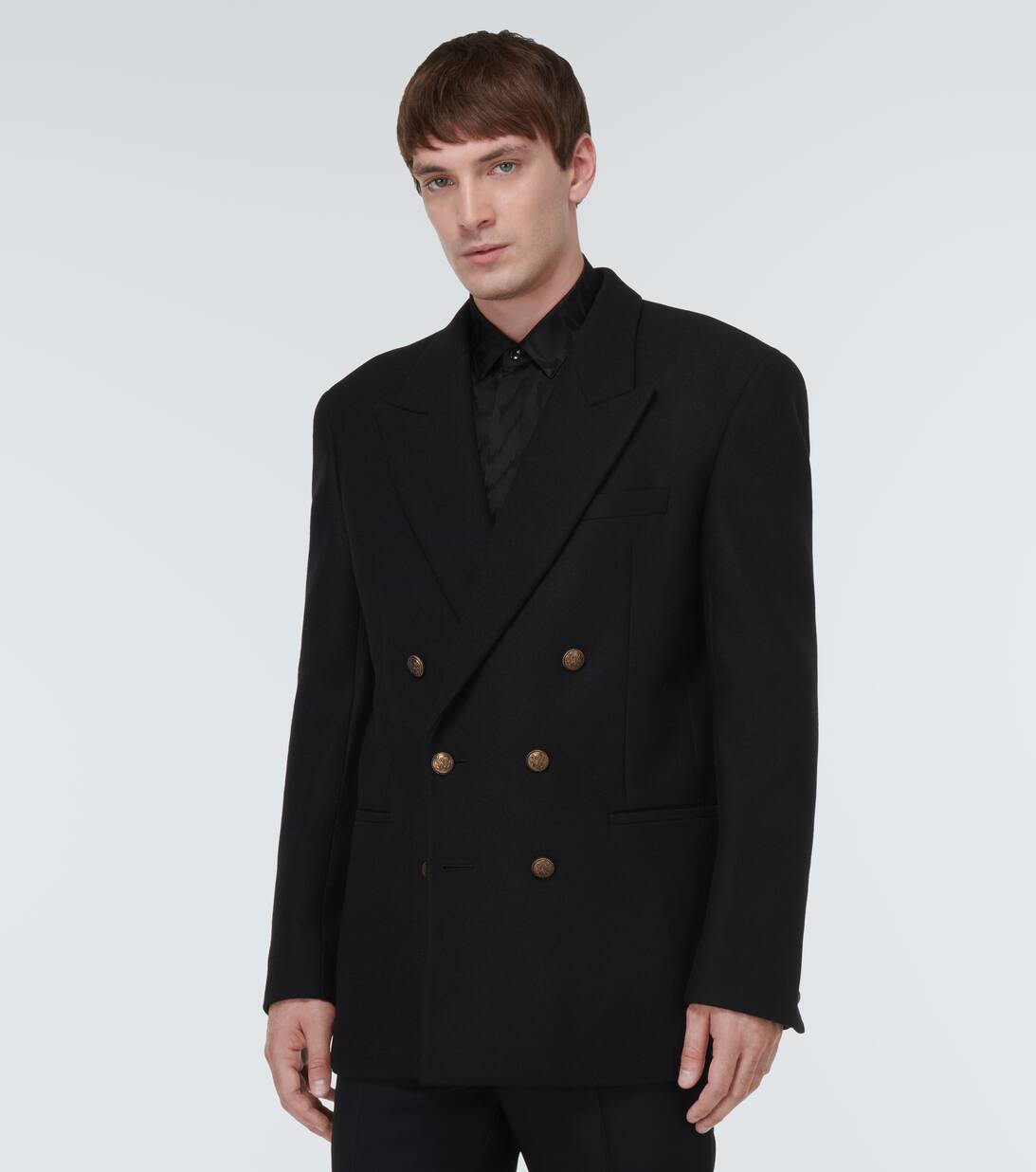 Saint laurent double breasted wool blazer Clearance