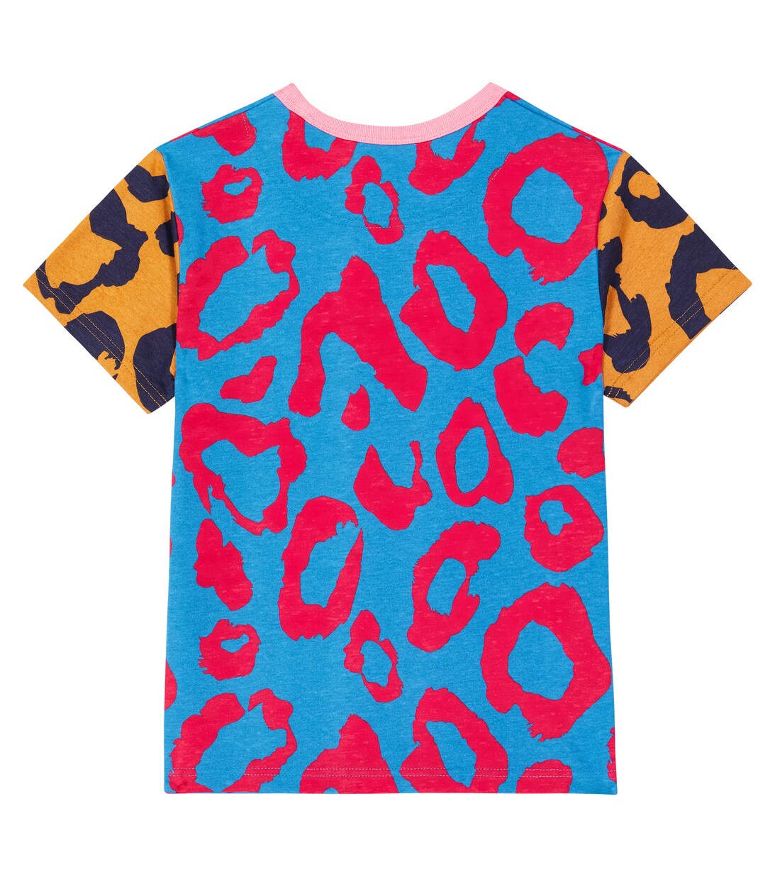 Leopard Print Cotton T Shirt in Blue Marc Jacobs Kids Mytheresa
